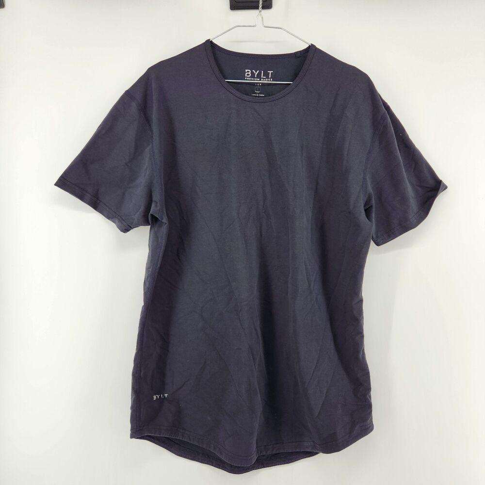 Bylt Premium Basics Men's Large Dark Navy Short Sleeve‎ Crewneck T-Shirt